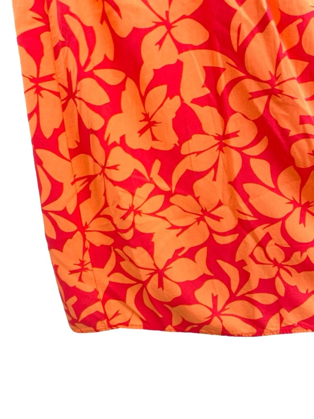 J. Crew Tropical Floral Faux Wrap Midi Skirt Size Large